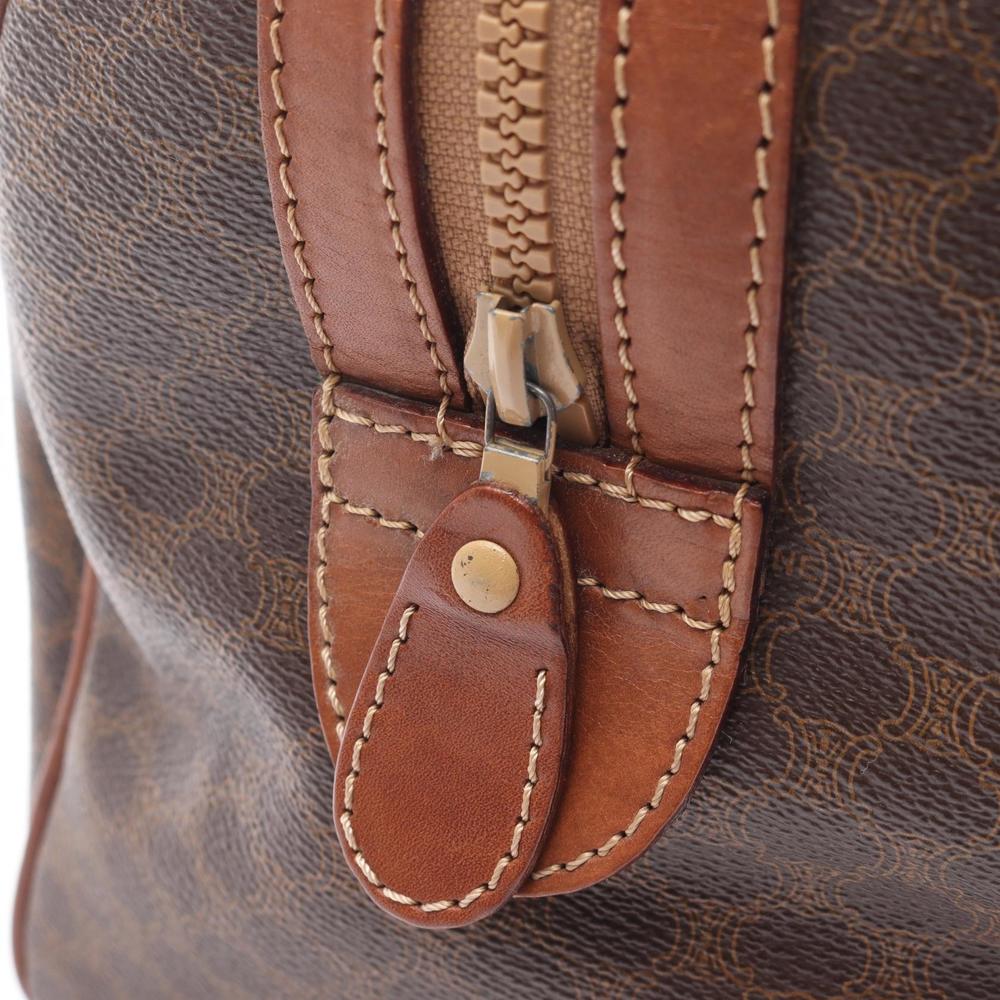 Celine Macadam Tote Bag Brown Canvas Leather - Picture 5 of 8